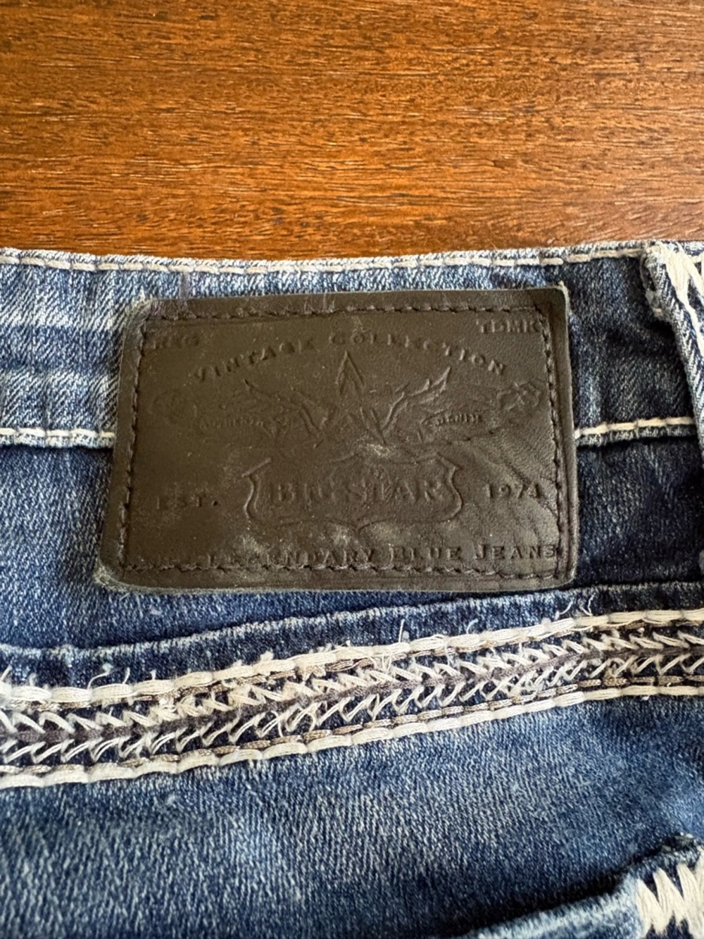 Big Star LIV Women Bootcut Jeans Low Rise Blue Distressed Denim 33XL (34Wx33L) - Picture 7 of 14
